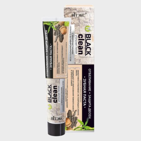 купить Зубная паста с микрочастицами черного активированного угля и корой дуба Отбеливание + Защита дёсен от Витэкс отзывы